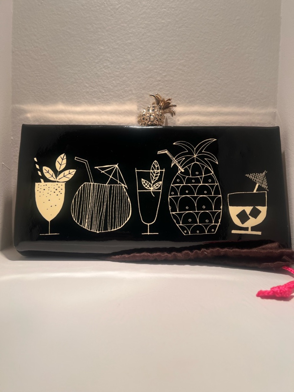 EUC Kate Spade New York RARE Novelty Tiki Drink Clutch